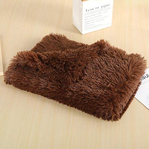 Haustier Hundebett Matte Katzenbett Warm Long Plüsch Super Soft Pad Kätzchen Welpen Pad Schlafsack Welpen Hunde Nest Produkt Katzenmatte Haustier Versorgung, 04,56x36cm von WTMLK