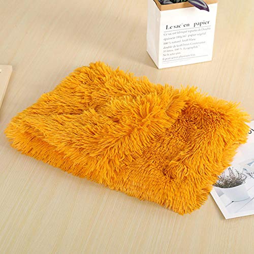 Haustier Hundebett Matte Katzenbett Warm Long Plüsch Super Soft Pad Kätzchen Welpen Pad Schlafsack Welpen Hunde Nest Produkt Katzenmatte Haustier Versorgung, 15,78x54cm von WTMLK