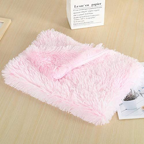 Haustier Hundebett Matte Katzenbett Warm Long Plüsch Super Soft Pad Kätzchen Welpen Pad Schlafsack Welpen Hunde Nest Produkt Katzenmatte Haustier Versorgung, 21,56x36cm von WTMLK