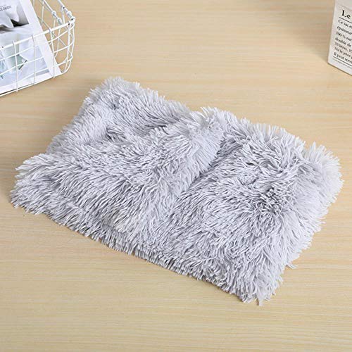 Haustier Hundebett Matte Katzenbett Warm Long Plüsch Super Soft Pad Kätzchen Welpen Pad Schlafsack Welpen Hunde Nest Produkt Katzenmatte Haustier Versorgung, 22,56x36cm von WTMLK