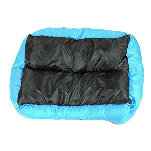 Pfotensofa Haustierbetten für Hunde Wasserdichter Boden Weiches Fleece Warmes Katzenbett Haus Große Hundebetten Haustierhaus Wasserdichter Boden, BU 110cmx85cmx19cm von WTMLK