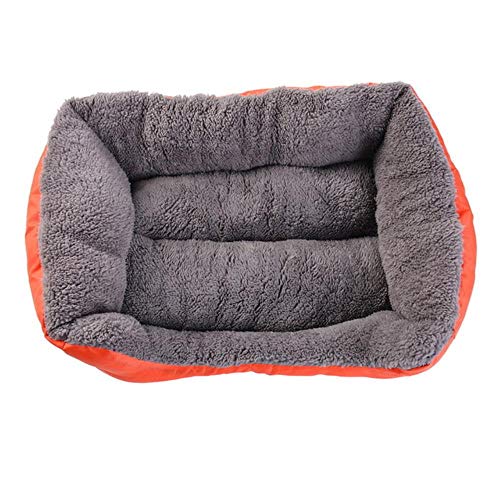 Pfotensofa Haustierbetten für Hunde Wasserdichter Boden Weiches Fleece Warmes Katzenbett Haus Große Hundebetten Haustierhaus Wasserdichter Boden, ODER 68cmx55cmx16cm von WTMLK