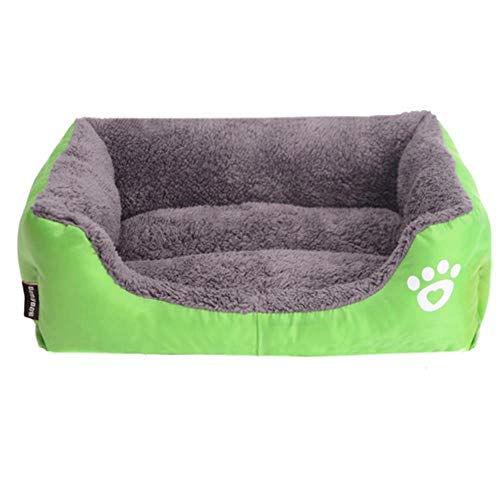 S-3XL 9 Farben Paw Pet Sofa Hundebetten Wasserdichter Boden Weiches Fleece Warmes Katzenbett Haus Petshop Cama Perro # 1, B, XL 80cmx65cmx17cm von WTMLK