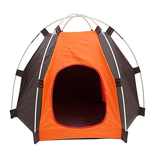 WTMLK 1PC Pet Cat Dog House Tragbares faltbares Cute Dots Pet Tent Outdoor Indoor-Reisezelt für Kätzchen Cat Small Dog Puppy Kennel Tent, 1,61 cm x 58 cm x 63 cm von WTMLK