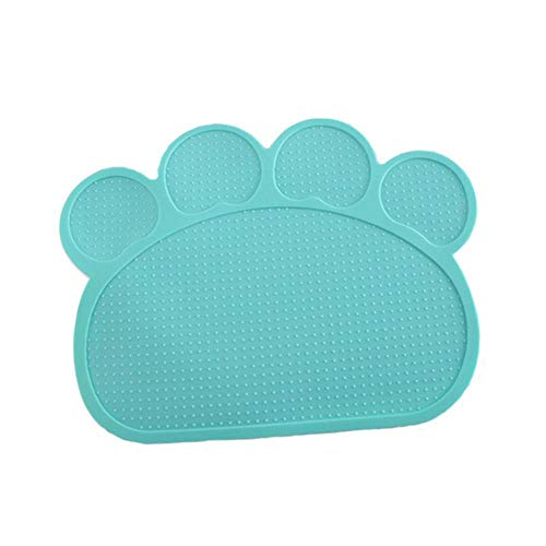 WTMLK 40 * 30cm Pet Dog Puppy Cat Feeding Mat Pad Cute Silicone Dish Bowl Food Feed Placement Dog Accessories,G von WTMLK