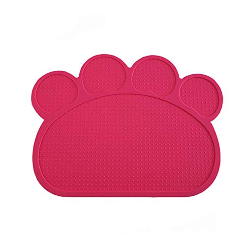 WTMLK 40 * 30cm Pet Dog Puppy Cat Feeding Mat Pad Cute Silicone Dish Bowl Food Feed Placement Dog Accessories,MR von WTMLK