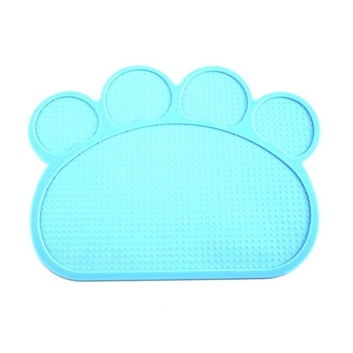 WTMLK 40 * 30cm Pet Dog Puppy Cat Feeding Mat Pad Cute Silicone Dish Bowl Food Feed Placement Dog Accessories,QL von WTMLK