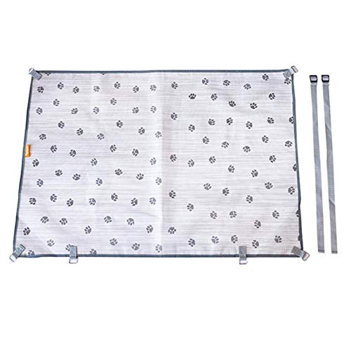 WTMLK Auto Pet Barrier Mesh Hund Autosicherheit Reise Isolation Net Fahrzeug Van Rücksitz Barriere Schutz Einstellbare Sicherheitsreise, beige, China von WTMLK