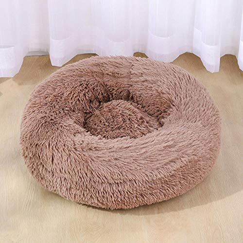 WTMLK Bubble Kiss Hundebett Katzenbett Rundes waschbares Haustierzubehör Langer Plüsch Hundezwinger Katzenhaus Hundebetten Für große Hunde Katzenbett Haus, 15, XXL Durchmesser 90 cm von WTMLK