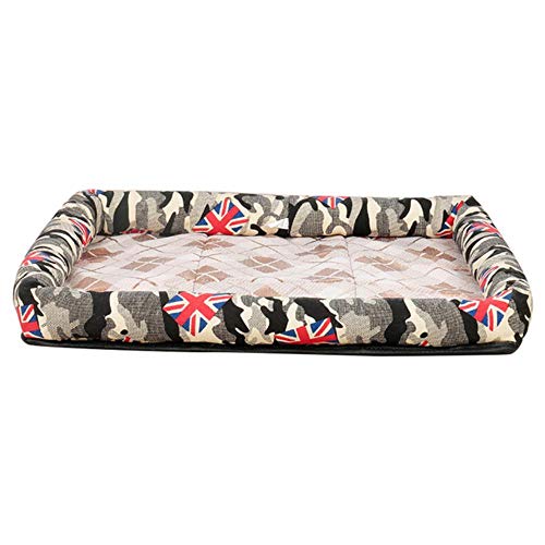 WTMLK Cooling Summer Pad Mat für Hunde Cat Blanket Sofa Dog MatBreathable Pet Hundebett Summer Washable für kleine mittelgroße Hunde, Camouflage L, China von WTMLK