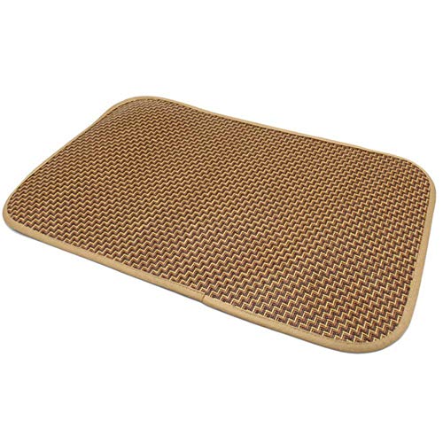 WTMLK Pet Dog Cat Sleeping Mat Pad Summer Cooling Cushion Waterproof Kennel mat Summer pet Nest Cooling cool Kennel pad Soft 5.21,Brown,L von WTMLK