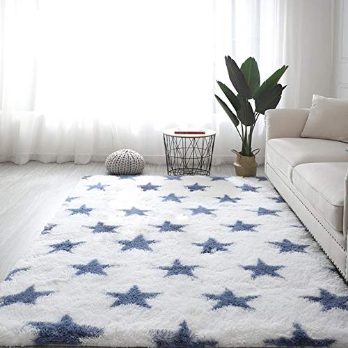 WTMLK Pet Mat Dog Cat Cushion Pads Washable Pet Dog Bed Mattress Home Outdoor Puppy Seats Large Mat Bench Pet Supplies,WhiteBottomBlueStar,50x160cm von WTMLK