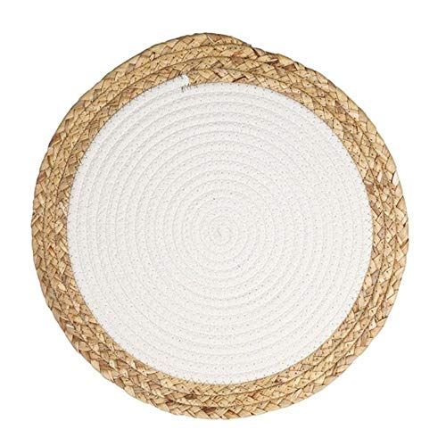 WTMLK Summer Cat Mats Cats Claw Pad Plates Hand-Woven Cotton Pads Pet Bed Mat,White von WTMLK