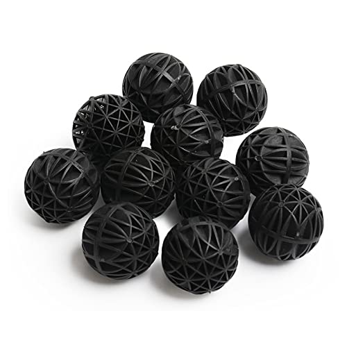 WUDQIJI Bio Filterbälle Aquarium Filter Bio Balls 100 STK 16mm Biochemische Ball Bio Poröse Filter Filtermedium BalanceBalls Filter Bio-Kugeln Bio Kugeln Poröse für Filtration Reinigung von WUDQIJI