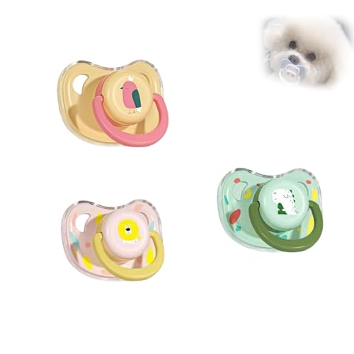 WUFBUW Pet Dog Silicone Pacifier, Puppy Kitten Calming Pacifier, 2024 New Puppy Kitten Calming Pacifier Puppy Chew Toy for Teething, Small Dog Cat Chew Toy (15MM) von WUFBUW