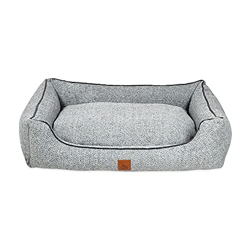 WUFY FELTO Hundekörbchen Hundesofa Hundekissen orthopädisch Hundebett Hundematte für kleine mittlere große Hunde Tierkissen kuschelig Schlafplatz waschbar, Größe in 100 x 70 x 27 cm von WUFY