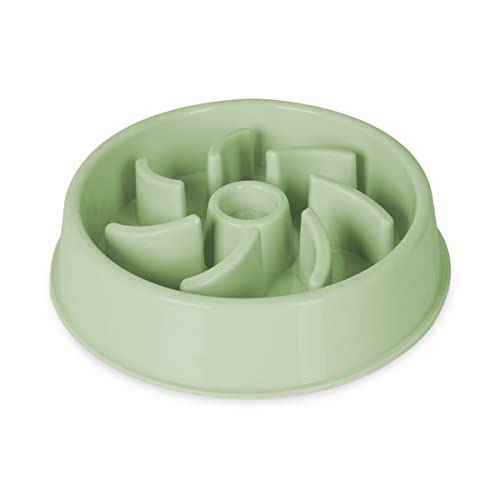 WUFY Hundenapf Anti-Schling-Hundenapf Langsame Fütterung Hundenapf Slow Feeder Interaktive Napf Anti-Gulping Maze Hundefutter Slow Feeder Dog Bowl Grün von WUFY