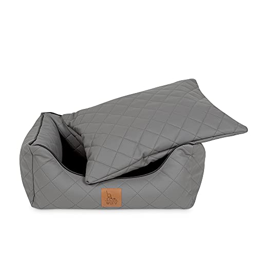 WUFY SKAJ Hundekörbchen Hundesofa Hundekissen orthopädisch Hundebett Hundematte für kleine mittlere große Hunde Tierkissen kuschelig Schlafplatz waschbar, Größe in 100 x 70 x 27 cm von WUFY