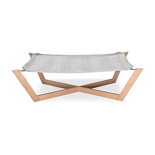 WUFY Taco Hunde Hängematte Hundeliege Garten Hunde Outdoor Bett erhöhtes Hundebett Hundesofa Katzenbett Haustierliege Verschiedene Größen und Farben aus Holz von WUFY