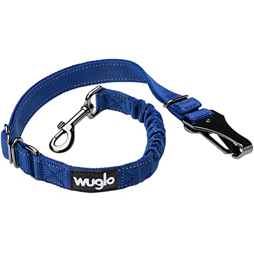 30-95cm Wuglo Hundegurt fürs Auto - Hunde Anschnallgurt für Kindersicherheitssitz - Hakenriegel & Sicherheitsgurtschnalle - Verstellbarer Universal-Hundeanschnaller (Braun) von WUGLO