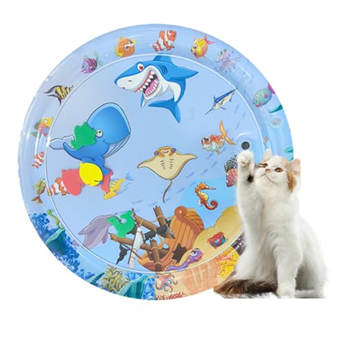 WUUISDNX Sommer Kühlkissen für Haustiere, Cartoon gemusterte Eismatte für Katzen und Hunde, Sommer Katzen und Hundenest, Kletterkissen, Spielzeug, PVC, robust, 65CM Typ+4 von WUUISDNX