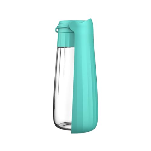 WUUISDNX Tragbarer Wassernapf für Hunde, leicht zu reinigen, auslaufsicher, stilvolle tragbare Hundewasserflasche, tragbare Hundewasserflasche, Blau von WUUISDNX