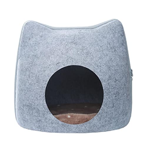 Haustierzelt Bett Kleine Hunde Und Katzen 40 9 X 38 1 X 36 8 cm Warmes Eigentumswohnung Waschbar Höhlendesign Abnehmbares Hundehaus Katzenbett Die Katzenhöhle Im von WUURAA