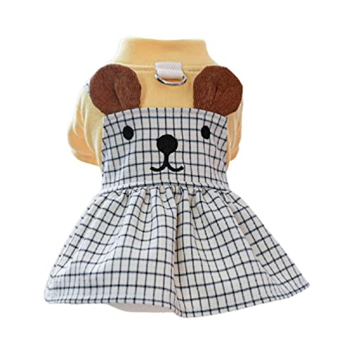 Hund Cartoon Jumpsuit Mit Traktion Hund Rock Frühling Sommer Hochzeit Jumpsuit Niedlich Dünn Klein Reizend Stil Hund Rock Hundekleid Geschirre Für Kleine Hunde Hundekleider Für Mittlere Hunde Mädchen von WUURAA