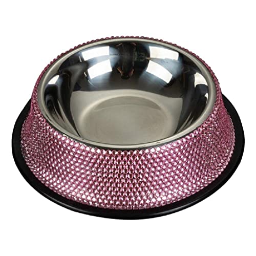 Hundefutternäpfe Glitzernde Futternäpfe Aus Edelstahl Hundewassernäpfe Mit Gummiboden Für Hunde Katzen Und Haustiere 2 Farben Hundenäpfe Aus Edelstahl Groß rutschfest Große Rasse Hund von WUURAA