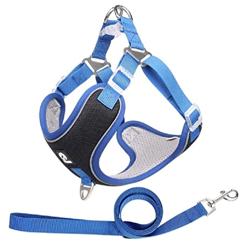 Pet Chest Strap Vest Type Dog Strap Small Dog Rope Outdoor Reflective Breathable Dog Traction Rope Dog Collar Seat Belts Traction Rope Dog Traction Rope Leash von WUURAA