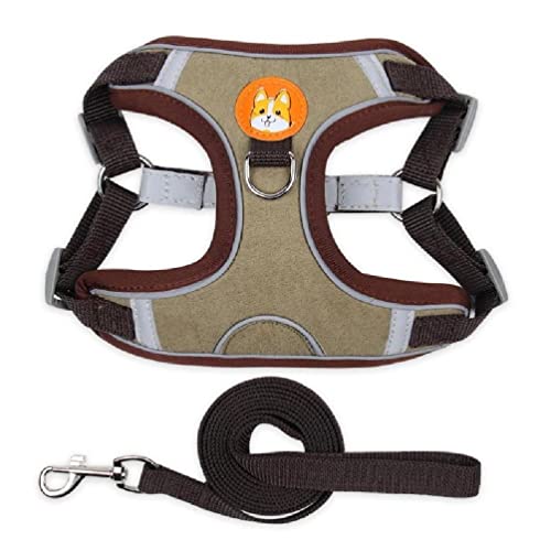 Pet Chest Strap Vest Type Dog Strap Small Dog Rope Outdoor Reflective Breathable Dog Traction Rope Dog Collar Seat Belts Traction Rope Dog Traction Rope Leash von WUURAA