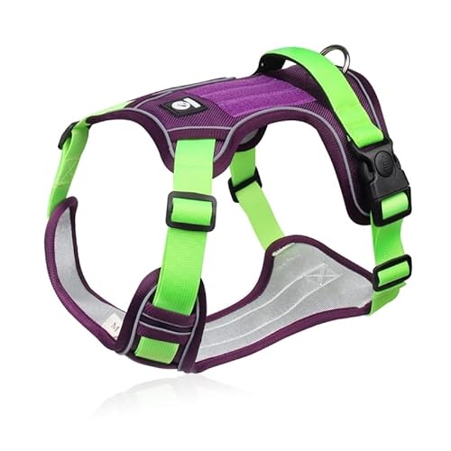 Pet Harness Dog Chest Harness Outdoor Dog Walk Training Mesh Vest Traction Harness Reflective Vest Harness For Large Dog Adjustable Dog Chest Harness Comfortable Dog Harness Reflective Dog Harness Dog von WUURAA