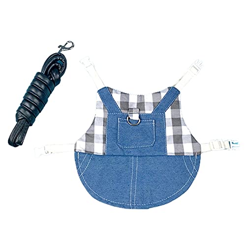 Schöne Kleintier Walking Kleidung Outdoor Weste Harness Meerschweinchen Mit Traktion Harness Mini Hut Tasche Kleine Tier Weste Mit Leine von WUURAA