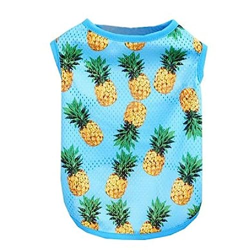 Sommer Hunde Kühlende Weste Mit Cartoon Print Pet Outdoor Walking Und Atmungsaktive Mesh Weste Sommer Atmungsaktive Hunde Kleidung Pet Mesh Weste von WUURAA