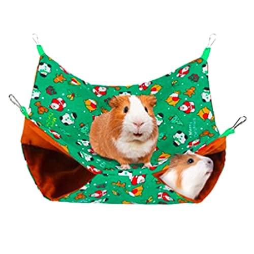 WUURAA Hängende Hängematte Warmes Bett Christams Haus Spielplatz Käfig Nest Für Zucker Glider Frettchen Eichhörnchen Einfach Zu Kleintier Hängematte Hängende Bett Für Käfig Hängende Hängematte Hamster von WUURAA