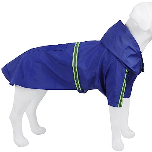 WUURAA Hundekleidung Kapuzen Regenmäntel Reflektierende Streifen Hunde Regenmantel Jacken Outdoor Pu wasserdichte Hundekleidung Für Katzen Hunde Regenmäntel Für Große Hunde Mit Mit von WUURAA