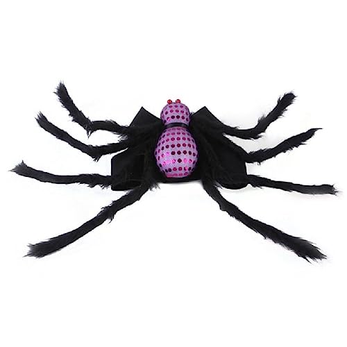 WUURAA Katzen Spinnen Kostüm Für Party Halloween Kostüm Haustier Hunde Partykleidung Verkleidung Spinnengeschirr Kleidung Festival Outfit Halloween Party Hundekostüm von WUURAA