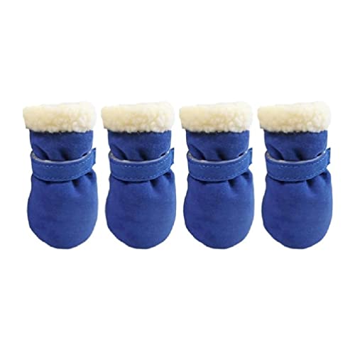 Winter Warme Haustier Schuhe 4pc/satz Nette Hund Booties Schnee Walking Welpen Booties Schuhe Casual Mode Rutschfeste Hund Schuhe Hund Booties Für Mittlere Hunde Hund Booties Winddicht Hund Schuhe Für von WUURAA