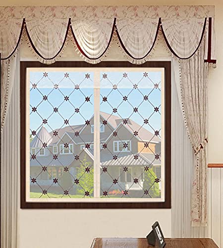 Selbstklebendes Netz für Fenster und Katzen, mit magnetischem Design, halbtransparenter Bildschirm, hält Insekten, Käfer, Fliegen, Mücken draußen, einfache Installation, waschbares Netz, 100 x 120 cm von WUWEI