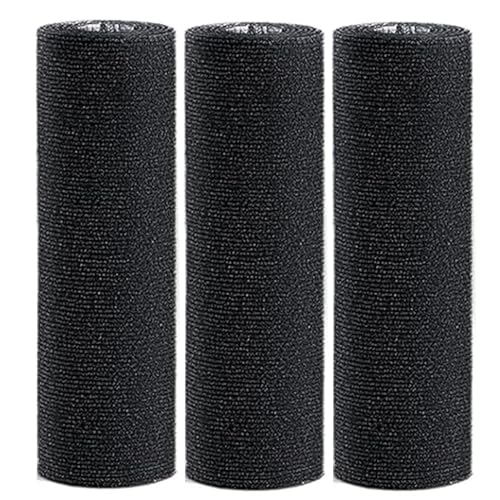 WUZILIN (schwarz, 40 * 200cm 3er-Pack) Katze Kratzmatte,Katze Wand Stracther, vielseitige Selbstklebende Ersatz einfache Verwendung für Katze Bäume, Katze Wand Möbel, Kratzbäume, und Couch Schutz von WUZILIN