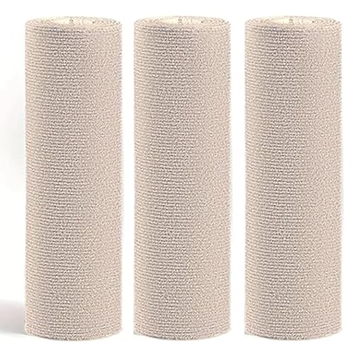 WUZILIN (beige, 40 * 210cm 3er-Pack) Katze Kratzmatte,Katze Wand Stracther, vielseitige Selbstklebende Ersatz einfache Verwendung für Katze Bäume, Katze Wand Möbel, Kratzbäume, und Couch Schutz von WUZILIN