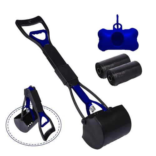 WVacFre 60cm Hundekotschaufel,Pooper Scooter,Faltbarer Hund Pooper Scooter mit Unzerbrechlichem und Langlebigem Material von WVacFre