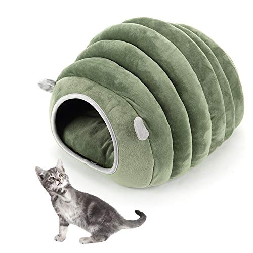 Hundekatze Schlafsofa Mit Matte, Winter Warm Fleece Puppy Pet House Bett, Anti-Rutsch-Design, Geben Sie Haustieren Eine Komfortable Umgebung von WWWRL