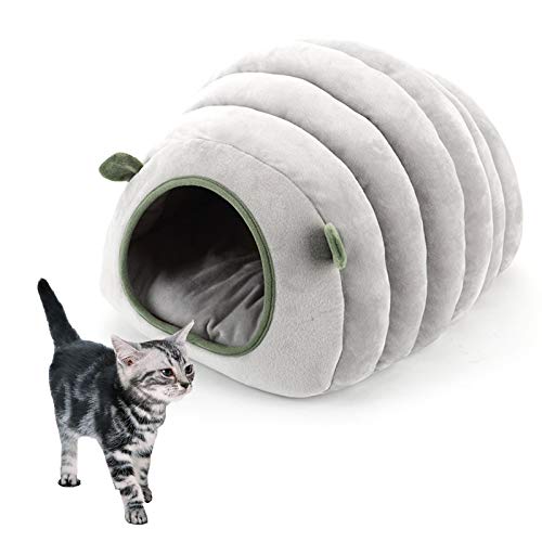 Hundekatze Schlafsofa Mit Matte, Winter Warm Fleece Puppy Pet House Bett, Anti-Rutsch-Design, Geben Sie Haustieren Eine Komfortable Umgebung von WWWRL