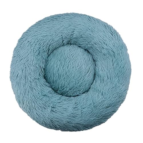 WXDL Flauschiges Anti-Angst-Anti-Rutsch-Hundebett,Plüsch,Waschbares Welpenbett,Wärmendes Donut-Kuschelbett Für Große,Mittelgroße Und Kleine Hunde Und Katzen (Diameter 100cm,Emerald) von WXDL