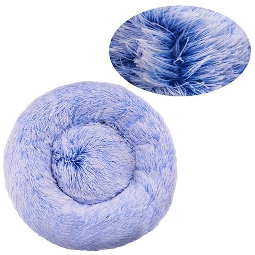 WXDL Flauschiges Anti-Angst-Anti-Rutsch-Hundebett,Plüsch,Waschbares Welpenbett,Wärmendes Donut-Kuschelbett Für Große,Mittelgroße Und Kleine Hunde Und Katzen (Diameter 90cm,L) von WXDL