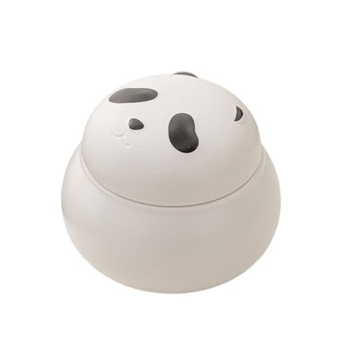 WXMYOZR Kleine Urne für menschliche Asche Haustier Asche, Mini Keepsake Urn Cute Panda Handcrafted Ceramic Urn Memorial Kremation Urnen,Weiß von WXMYOZR