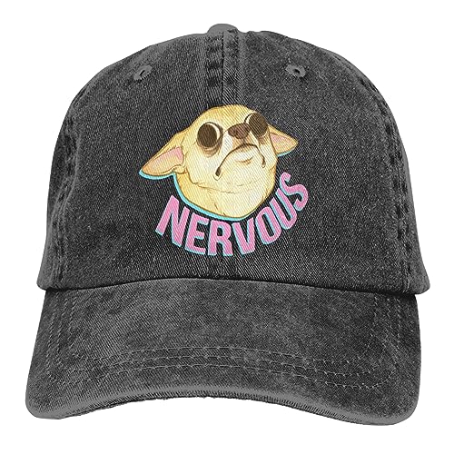 WYFDCL Baseball Kappe Chihuahua-Haustier-Hundeliebhaber, mehrfarbige Mütze, Schirmmütze für Damen, Nervous, personalisierte Visierschutz-Hüte Geschenk von WYFDCL