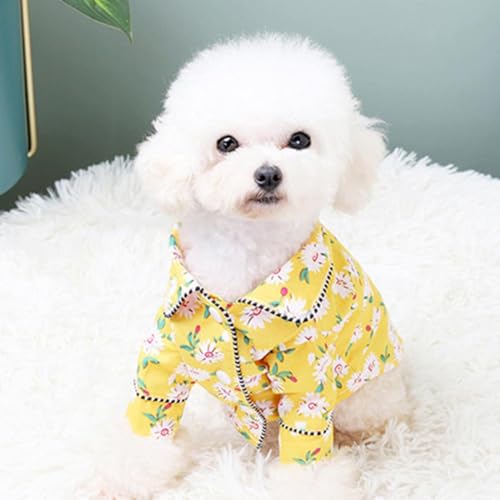 Luxuriöse Hundekleidung, modischer Hunde-Pyjama, Kleidung für kleine und mittelgroße Hunde, Yorkies, Chihuahua, Bulldoggen, Jacke, Größe XXL, B von WYOERN