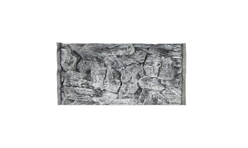 WYSKONT Aquarium Rückwand 3D Santorini - Aquarium Hintergrund - Aquarium Zubehoer - Hintergrund - Aquarium Deko - 77x36 cm für Aquarium 80x40 cm - graue Farbe - Aquarium Groß von WYSKONT